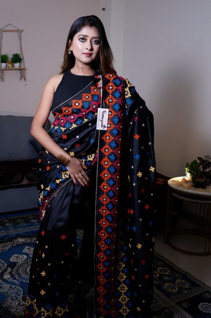 Tassar Silk Gujrati work
